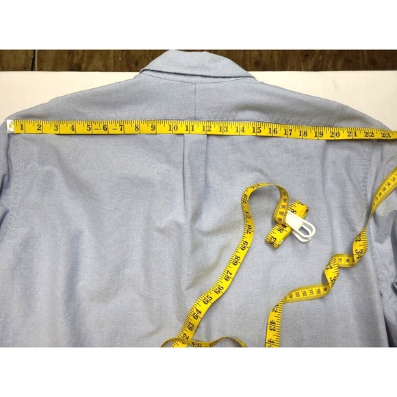 Ralph Lauren Blake Button Up Oxford Shirt Lt Blue Flesh Pony Old Money Business - Picture 7 of 8